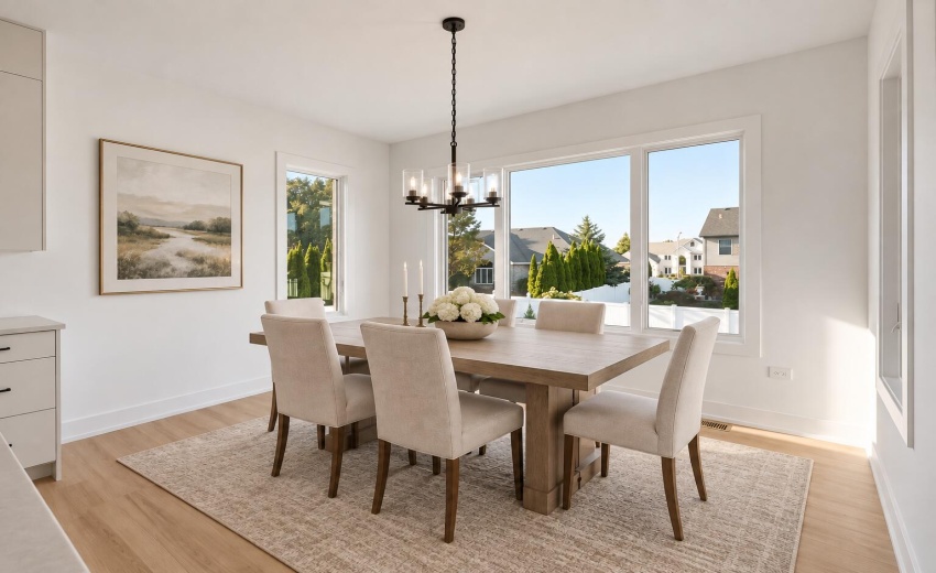 Dining Room staged