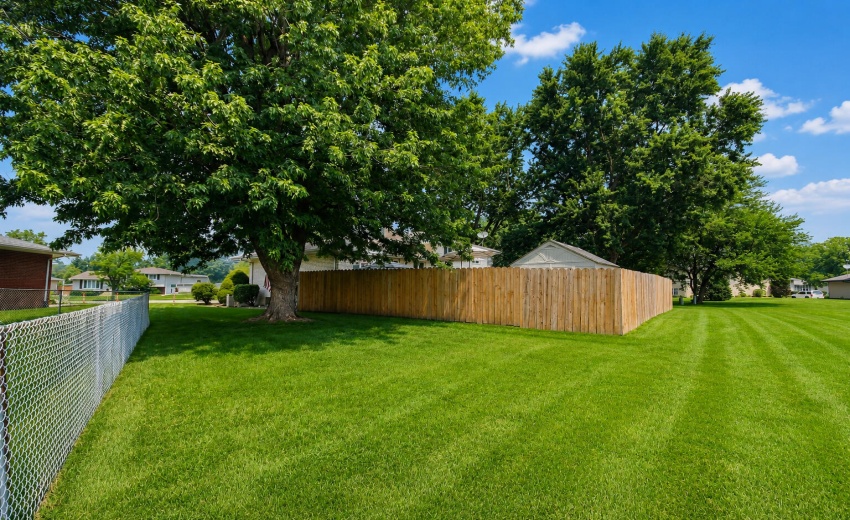 back outside of fence
