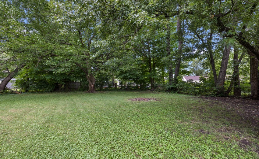 Back yard of duplex
