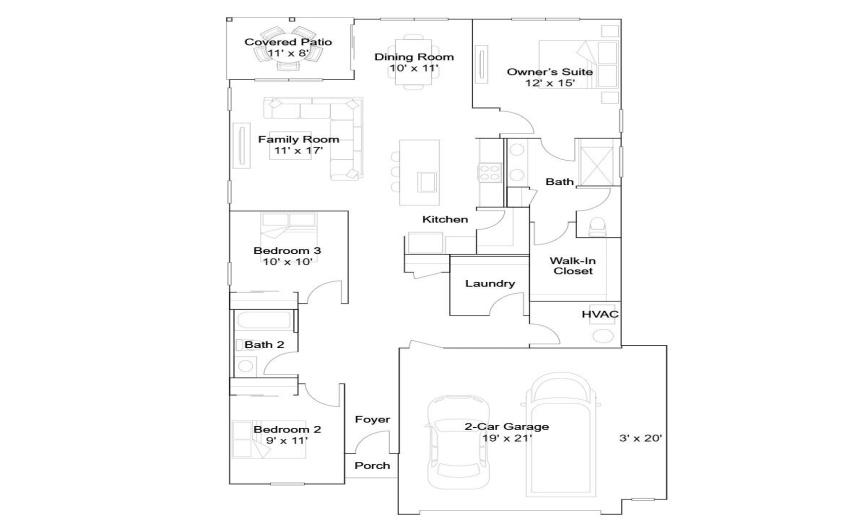 Fletcher floor plan 1st floor 1675 sf 3