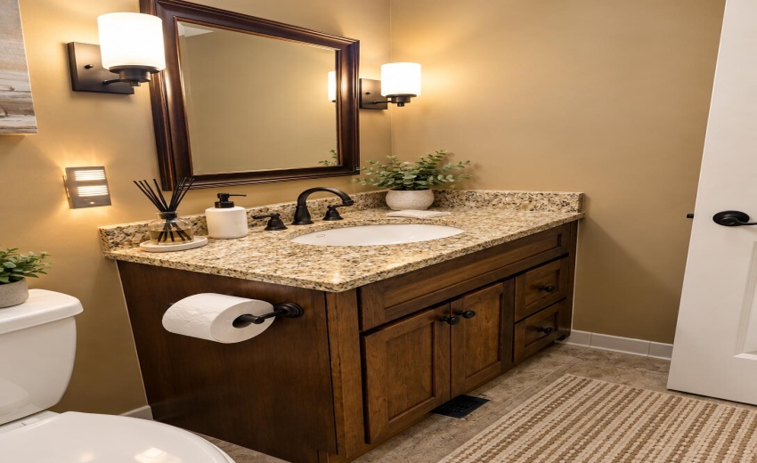 lower level bath