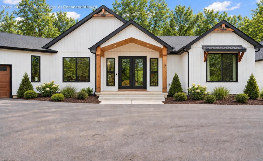 Warmly refreshed cedar porch columns