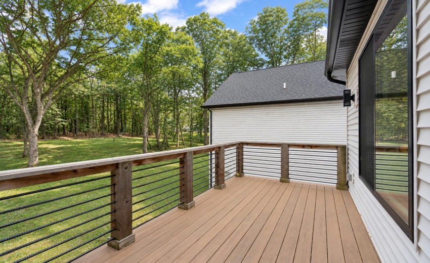 Late Summer Deck in the Woods