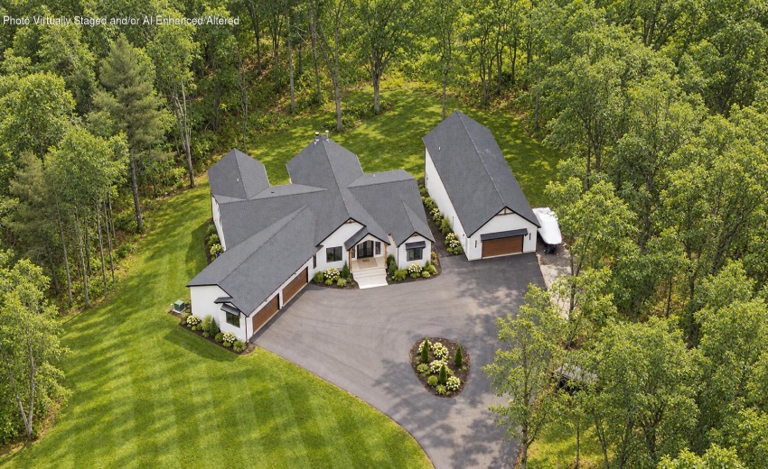 Summer Estate Landscaping From Above