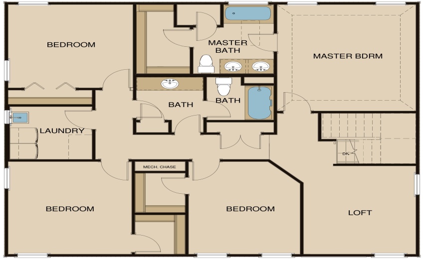 VBH - Henry - Floor Plan - Second Floor