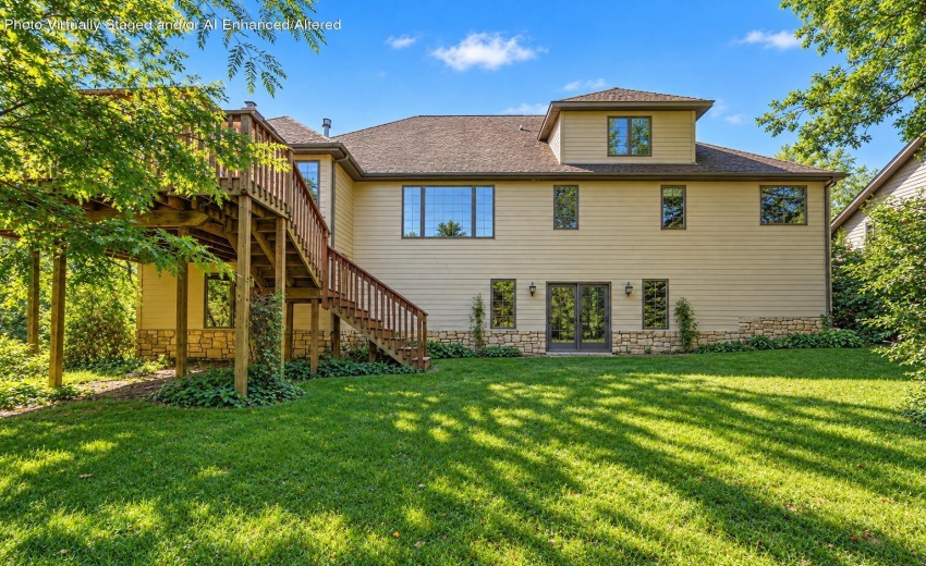 Sunlit Suburban Backyard Exterior