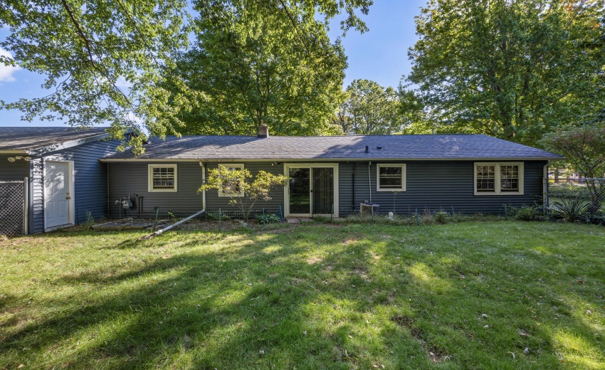 Rear of the house