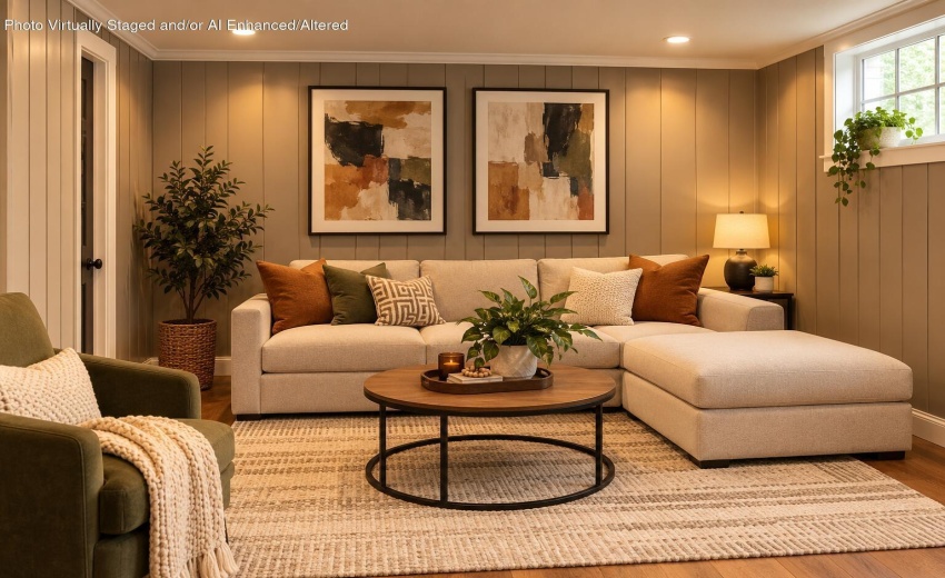 Cozy Taupe Living Room Retreat