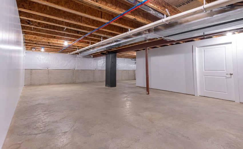 Clean Unfinished Basement Interior (1)