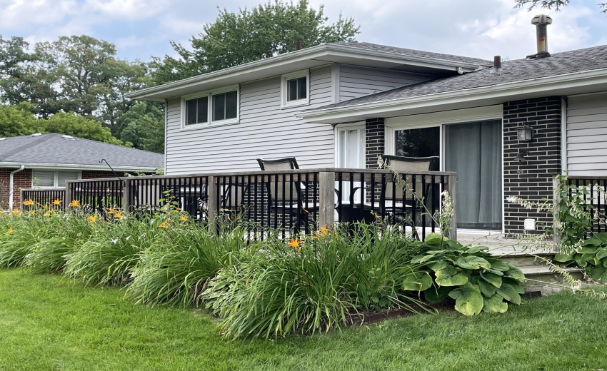 Back of deck