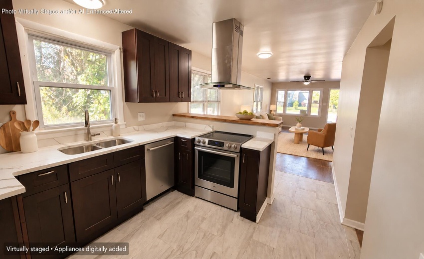 Stainless appliances complete staged kit