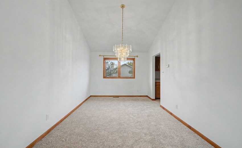 Fresh paint/carpeting in dining room
