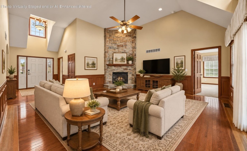 Warm Farmhouse Living Room Retreat