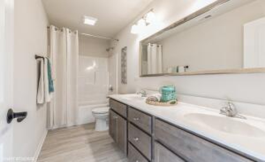 Choice of tile, vanity