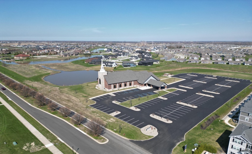Church in the subdivision