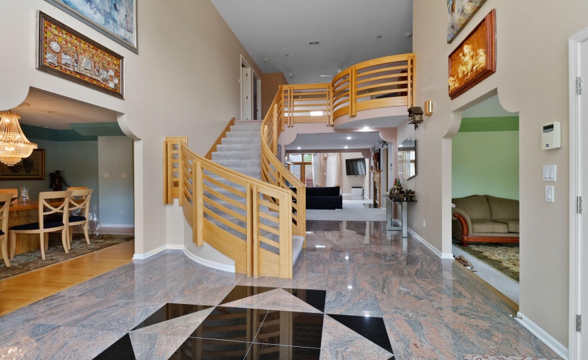 Granite Two story Foyer