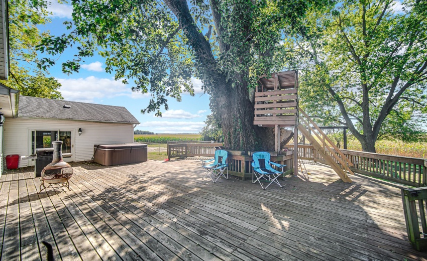 Large Deck with Small Treehouse