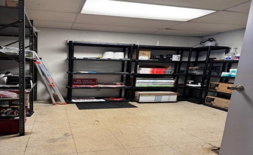 Bldg B office stock room