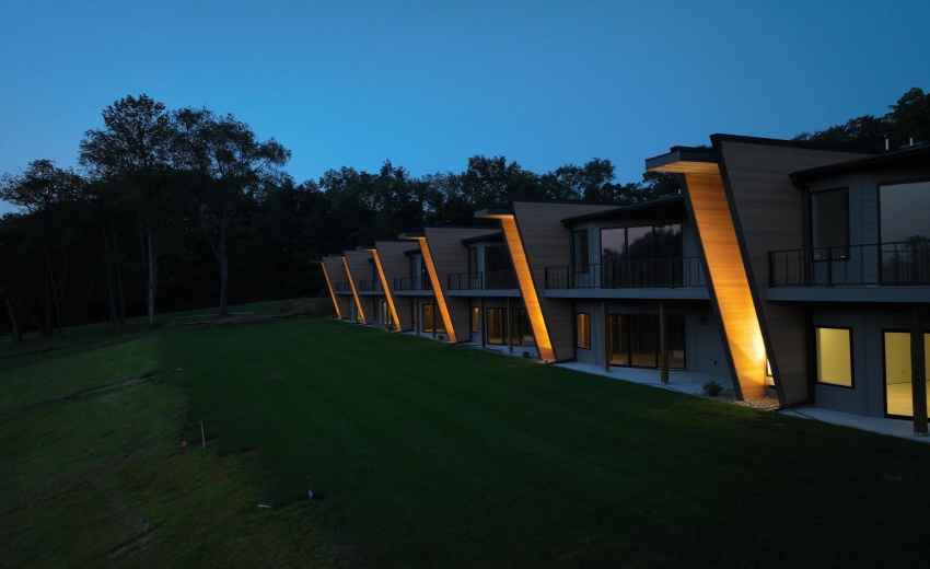 Evening view from golf course