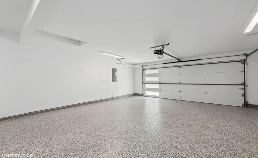 2.5 car garage with room for golf cart