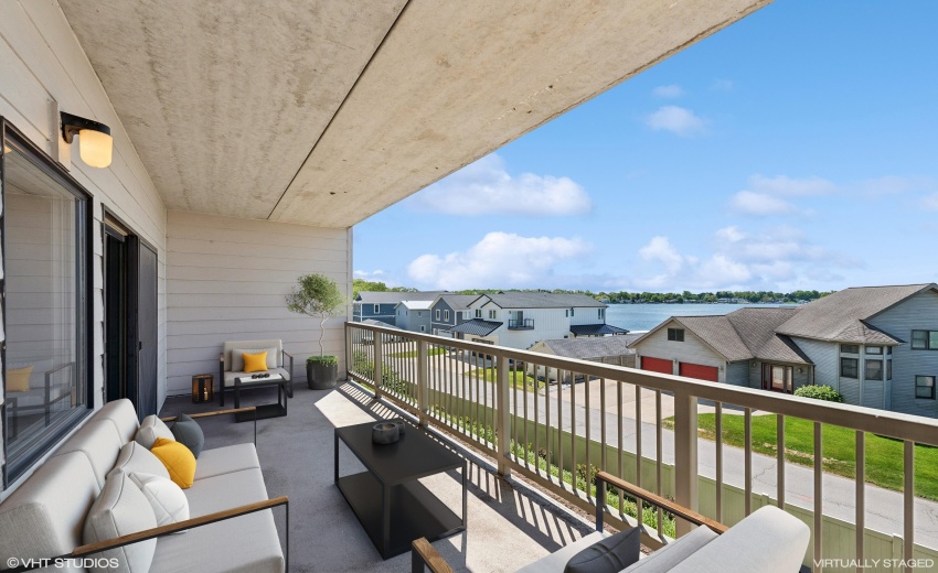 Spacious Patio with Lake Views