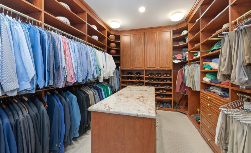 His closet