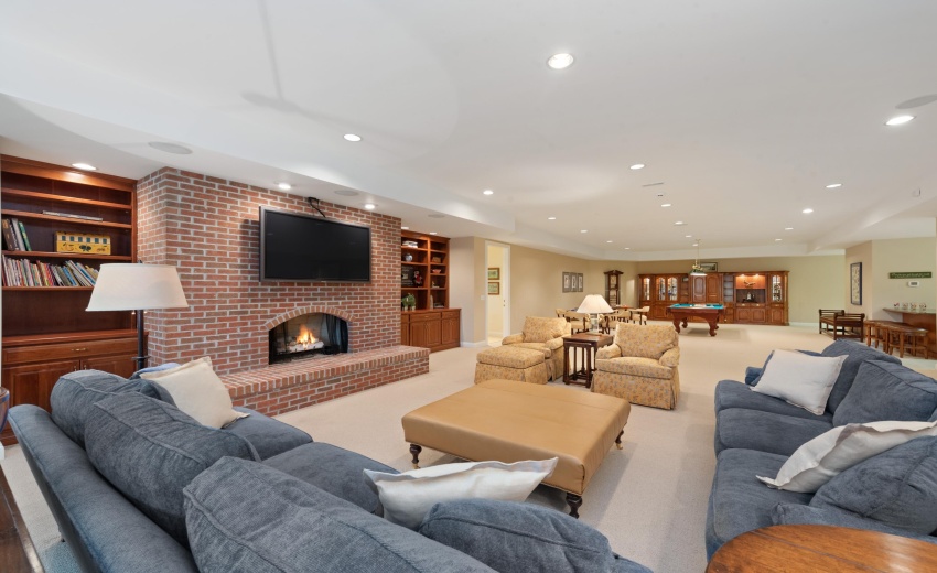 Basement living room