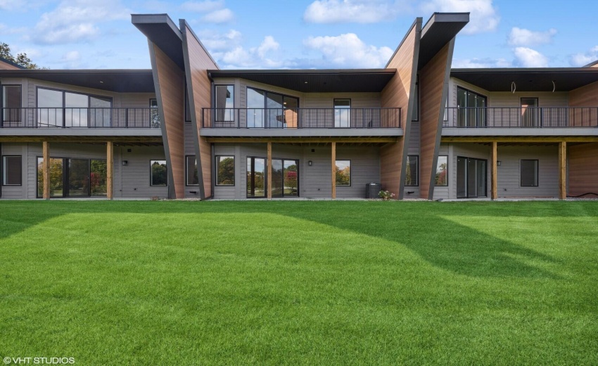 Overlooking the golf course