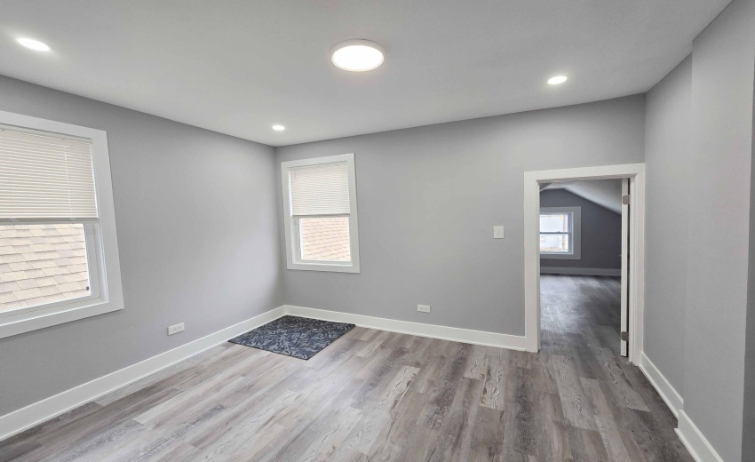Bedroom upstairs with large closet or at