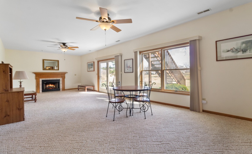 Spacious Family Room with Walkout!
