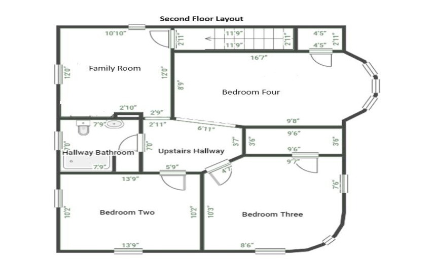 Second Floor Layout