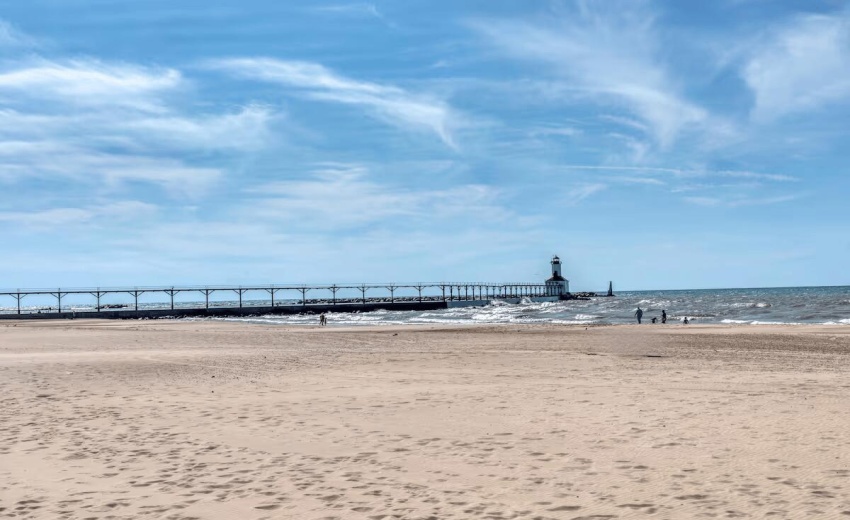 Beautiful Lake Michigan Beach