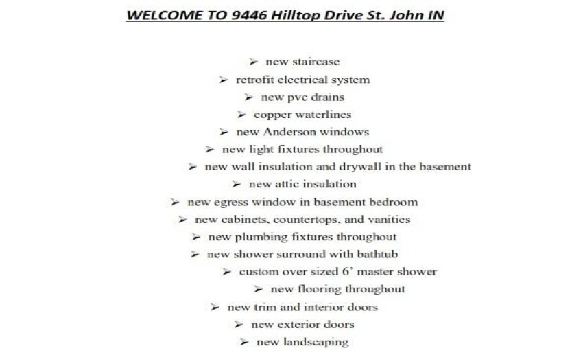 9446 Hilltop Updates