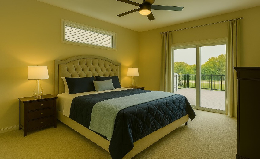 Virtually staged  bedroom 2nd floor