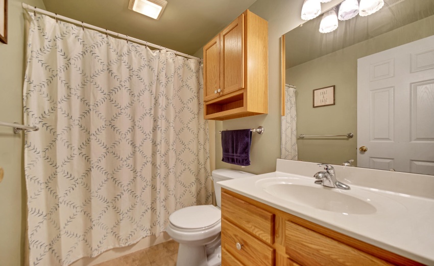 Full Bath. Lower level.