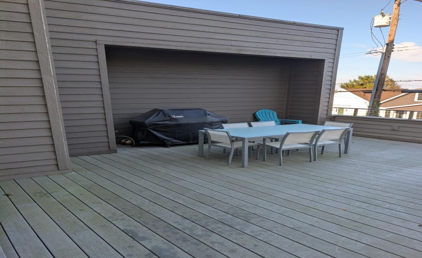 Deck off living room