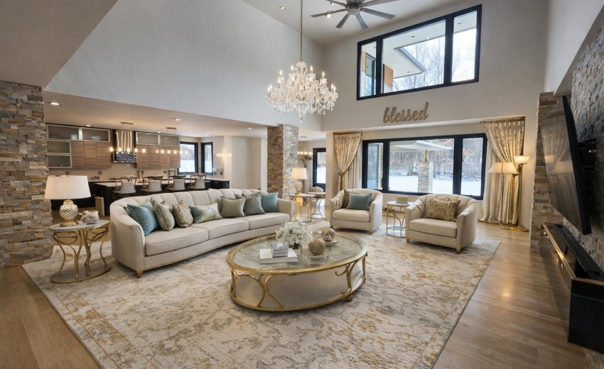 Virtual staging living room