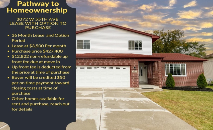 1329 E 50th Ct Gary IN LEASE WITH OPTION