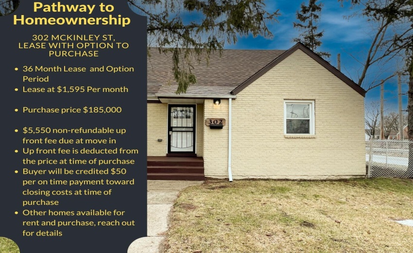 1329 E 50th Ct Gary IN LEASE WITH OPTION