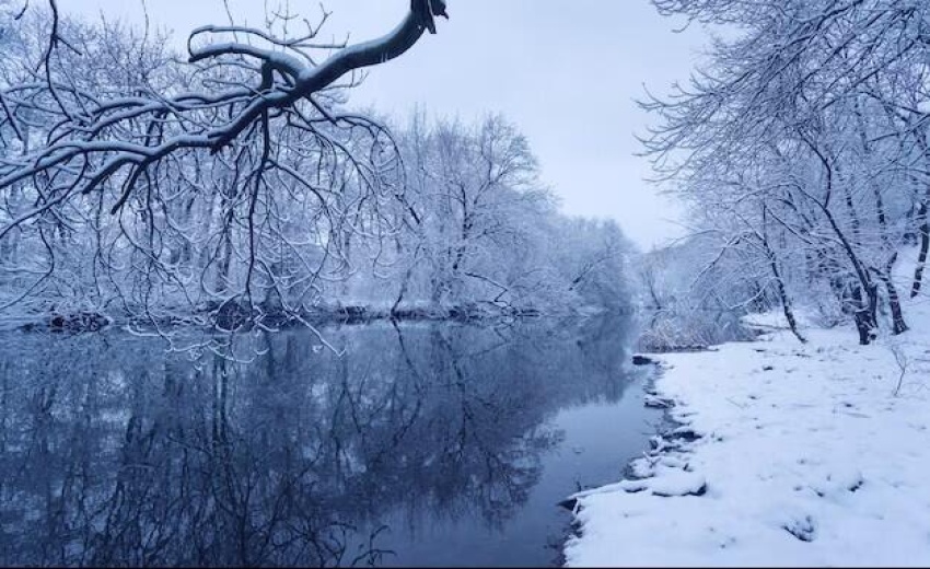 Winter River Scene