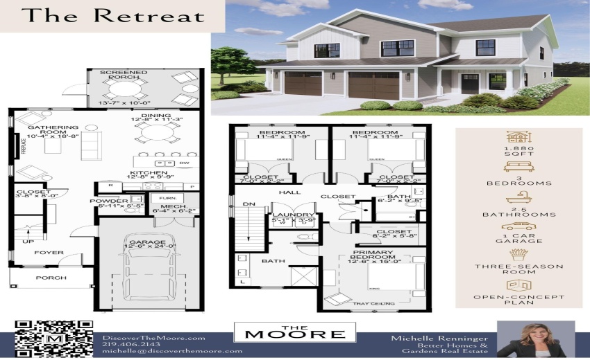 Moore Retreat sales flyer