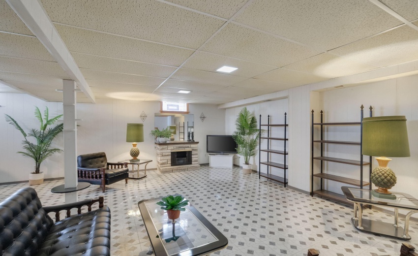 Spacious finished basement