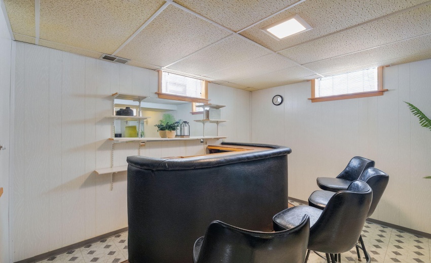 Bar in basement