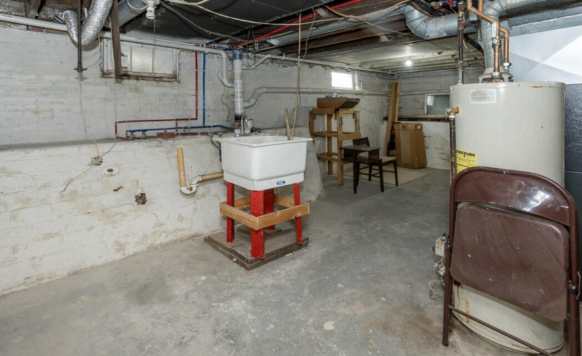 Basement Laundry Hook up Area