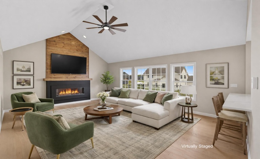 staged great room superior ln