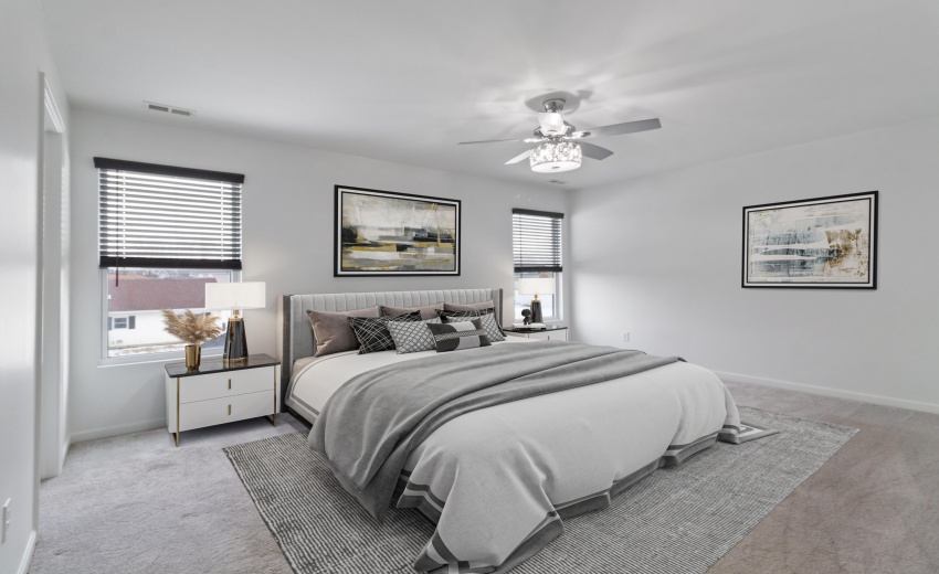 Staged Master Bedroom