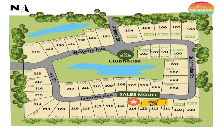 Arbors map for MLS and flyers
