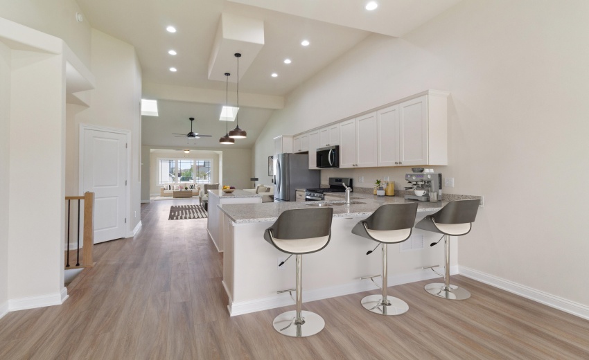Kitchen and living room and sunroom_fina