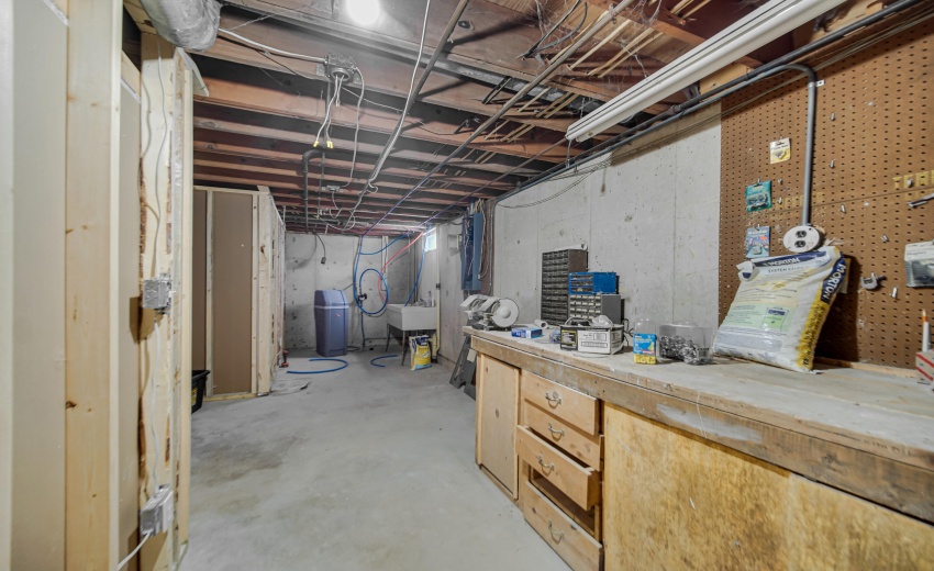 Unfinished part of basement