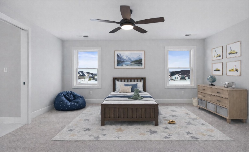 Bedroom Boy Virtually Staged